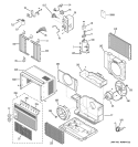 ROOM AIR CONDITIONER Diagram and Parts List for AGN05LCG1  General Electric Air Conditioner