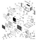 Part Location Diagram of WJ87X10095 GE EVAPORATOR Assembly