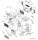 ROOM AIR CONDITIONER Diagram and Parts List for ASH08FCS1  General Electric Air Conditioner