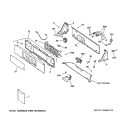 CONTROLS & BACKSPLASH Diagram and Parts List for WNCD2050B9WC  General Electric Washer