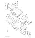 GAS & BURNER PARTS Diagram and Parts List for JGB905SEF1SS  General Electric Range