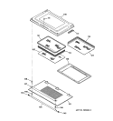 DOOR Diagram and Parts List for ZET837WYWW  General Electric Wall Oven