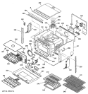 BODY PARTS Diagram and Parts List for ZET837WBWW  General Electric Wall Oven
