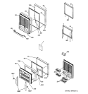DOOR ASSEMBLIES Diagram and Parts List for PDS21SBMABS  General Electric Refrigerator
