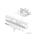 CONTROL PANEL Diagram and Parts List for SCB2000CAA03  General Electric Microwave Oven Combo