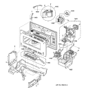 INTERIOR PARTS 1 Diagram and Parts List for SCB2000CAA03  General Electric Microwave Oven Combo