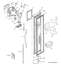 FREEZER DOOR Diagram and Parts List for GSS25LGPABB  General Electric Refrigerator