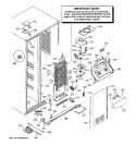 FREEZER SECTION Diagram and Parts List for PSC23NGPABB  General Electric Refrigerator