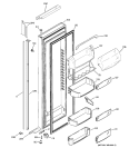 FRESH FOOD DOOR Diagram and Parts List for PSH23NGPAWW  General Electric Refrigerator