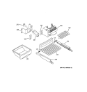 ICE MAKER & DISPENSER Diagram and Parts List for PSI23NCPAWW  General Electric Refrigerator