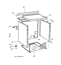 CABINET Diagram and Parts List for DPSE592GA2AA  General Electric Dryer
