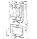 DOORS Diagram and Parts List for ZIC36NABLH  General Electric Refrigerator