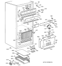 CONTROLS & COMPONENTS Diagram and Parts List for ZIC36NABLH  General Electric Refrigerator