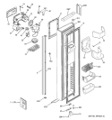 FREEZER DOOR Diagram and Parts List for PSI23MGPACC  General Electric Refrigerator