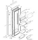 FRESH FOOD DOOR Diagram and Parts List for PSI23MGPACC  General Electric Refrigerator