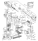 FREEZER SECTION Diagram and Parts List for TPG21PRDABB  General Electric Refrigerator
