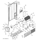SEALED SYSTEM & MOTHER BOARD Diagram and Parts List for RSG22IBPAFWW  General Electric Refrigerator