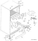 FRESH FOOD SECTION Diagram and Parts List for HTS18BCPARWW  Hotpoint Refrigerator