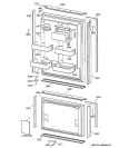 DOORS Diagram and Parts List for ZIC36NAARH  General Electric Refrigerator