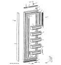FREEZER DOOR Diagram and Parts List for BIS42CKC  General Electric Refrigerator