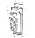 FRESH FOOD DOOR Diagram and Parts List for BIS42CKC  General Electric Refrigerator