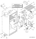 FREEZER SECTION Diagram and Parts List for GTS18KCMARBB  General Electric Refrigerator