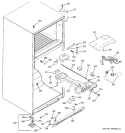FRESH FOOD SECTION Diagram and Parts List for GTS18KCPARBB  General Electric Refrigerator