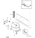 UNIT PARTS Diagram and Parts List for FCM9SMAWH  General Electric Freezer