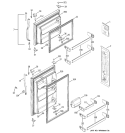 DOORS Diagram and Parts List for GTS18DCMDLWW  General Electric Refrigerator