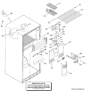 FREEZER SECTION Diagram and Parts List for GTS18IBMDRWW  General Electric Refrigerator