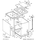 CABINET, COVER & FRONT PANEL Diagram and Parts List for WWSE6260B1CC  General Electric Washer