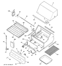 GAS GRILL Diagram and Parts List for ZGG24L20B2SS  General Electric Grill