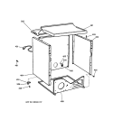CABINET Diagram and Parts List for DPXR483GA2WW  General Electric Dryer