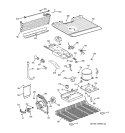 UNIT PARTS Diagram and Parts List for GTS18ABMFLWW  General Electric Refrigerator