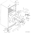 FRESH FOOD SECTION Diagram and Parts List for GTS18JBPARCC  General Electric Refrigerator