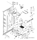FRESH FOOD SECTION Diagram and Parts List for PSG25MIMFCBB  General Electric Refrigerator
