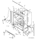 BODY PARTS Diagram and Parts List for GSD6860J00SS  General Electric Dishwasher