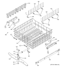UPPER RACK ASSEMBLY Diagram and Parts List for GSD6860J00SS  General Electric Dishwasher