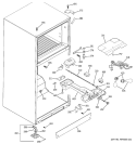 FRESH FOOD SECTION Diagram and Parts List for GTH18JBPARWW  General Electric Refrigerator