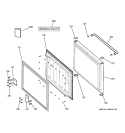 FREEZER DOOR Diagram and Parts List for PDS18SBMBRBS  General Electric Refrigerator