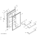 FRESH FOOD DOOR Diagram and Parts List for STS18ICPARWW  General Electric Refrigerator