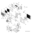 ROOM AIR CONDITIONER Diagram and Parts List for ASP05LCS1  General Electric Air Conditioner