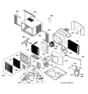 ROOM AIR CONDITIONER Diagram and Parts List for ASV14AAD1  General Electric Air Conditioner