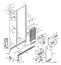 FREEZER SECTION Diagram and Parts List for RSG22IBMBFWW  General Electric Refrigerator