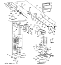 FREEZER SECTION Diagram and Parts List for MSK28DHDBWW  General Electric Refrigerator