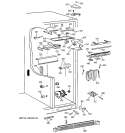 FRESH FOOD SECTION Diagram and Parts List for MSK28DHDBWW  General Electric Refrigerator