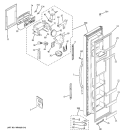 FREEZER DOOR Diagram and Parts List for RSG20DDPAFWW  General Electric Refrigerator
