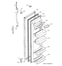 FRESH FOOD DOOR Diagram and Parts List for RSG20IDMBFWH  General Electric Refrigerator
