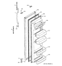 FRESH FOOD DOOR Diagram and Parts List for RSG22IBMBFWW  General Electric Refrigerator