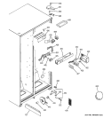 FRESH FOOD SECTION Diagram and Parts List for RSG20IDPAFWH  General Electric Refrigerator